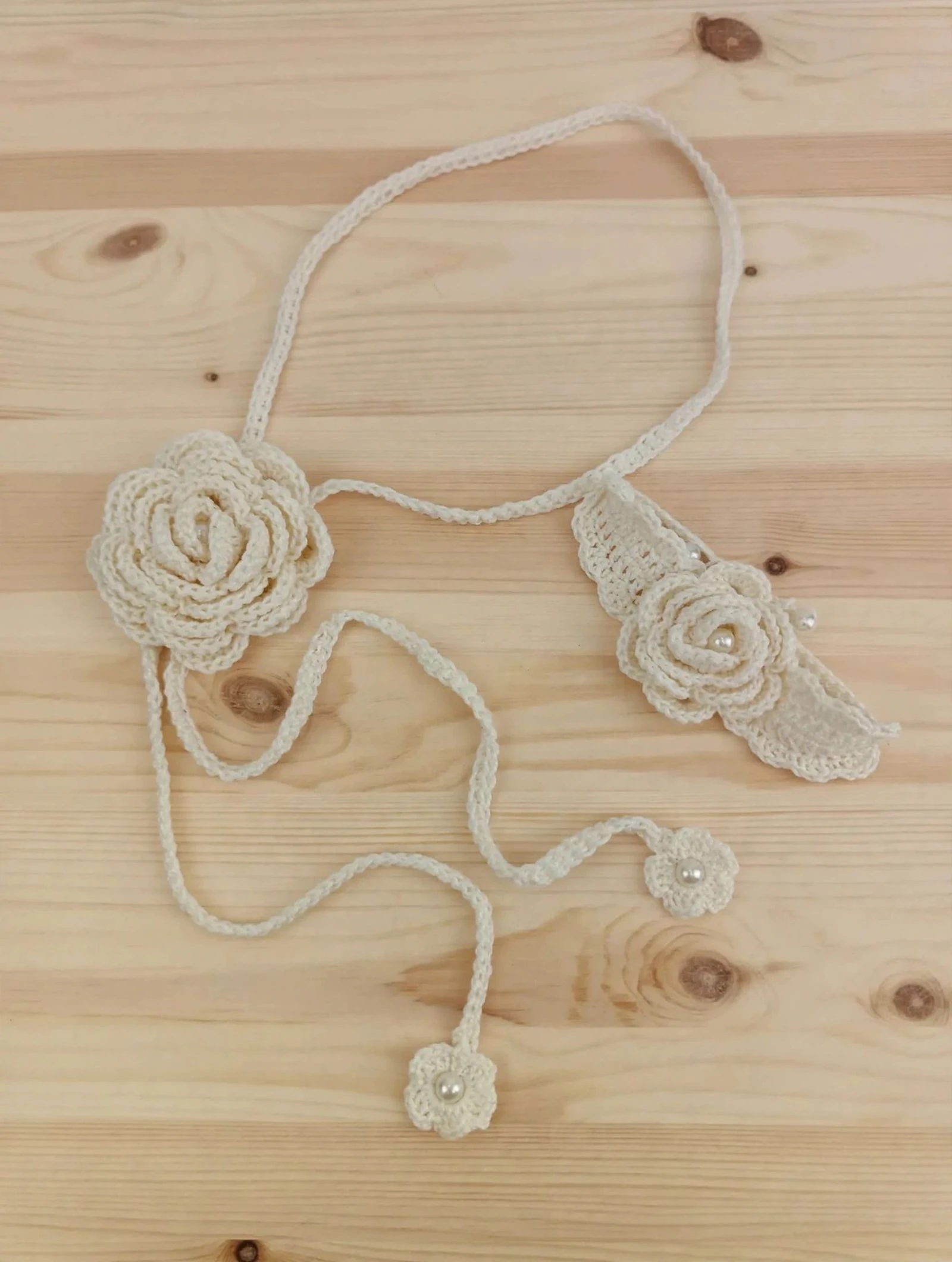 Crochet pendant and bracelet set – photo 5